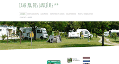 Desktop Screenshot of campingdeslancieres.fr