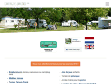 Tablet Screenshot of campingdeslancieres.fr